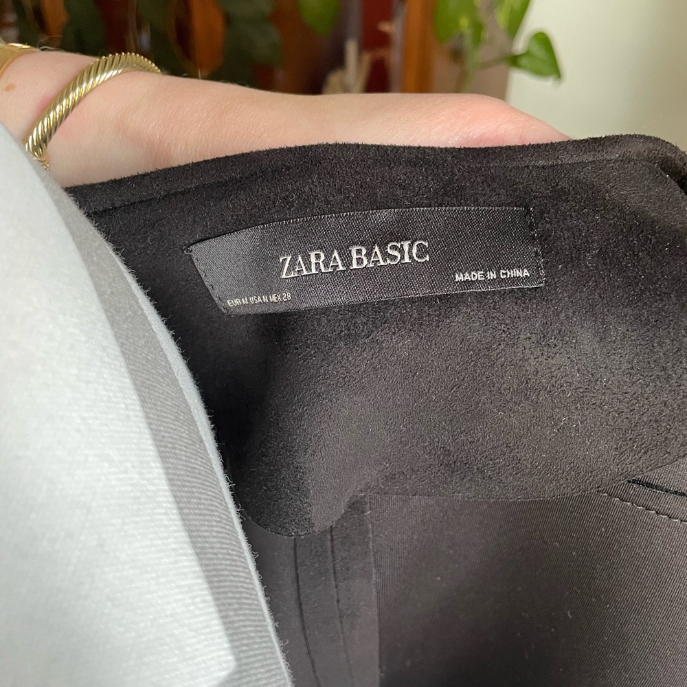 Zara Basic Faux Suede Jacket. Medium. - image 4